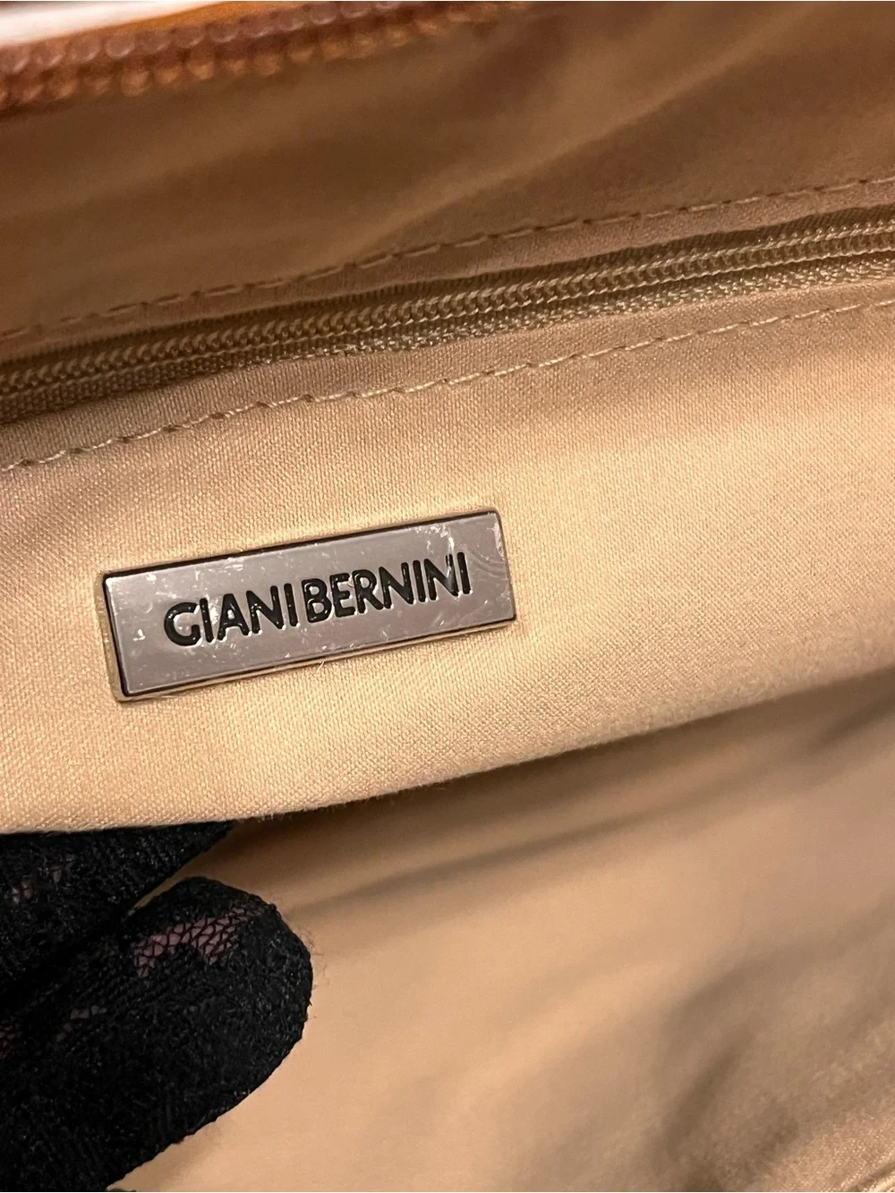 Gianni Bini Floral Canvas Satchel in Cream a handbag